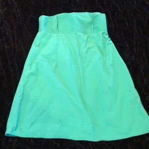 ✅ Gap Strapless Green Midi Dress Large